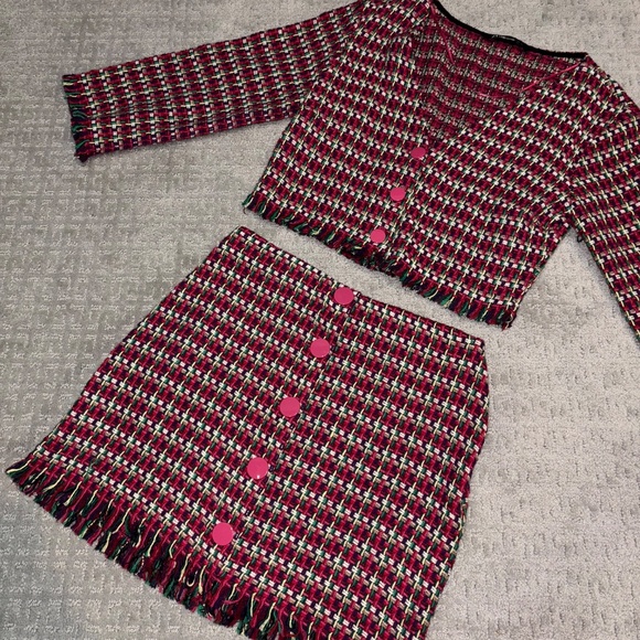 Zara | Matching Set | Tweed Skirt & Jacket - Picture 4 of 10